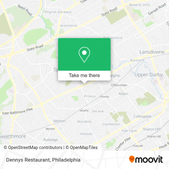 Dennys Restaurant map