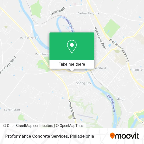 Proformance Concrete Services map