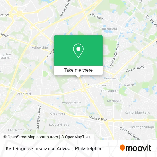 Karl Rogers - Insurance Advisor map