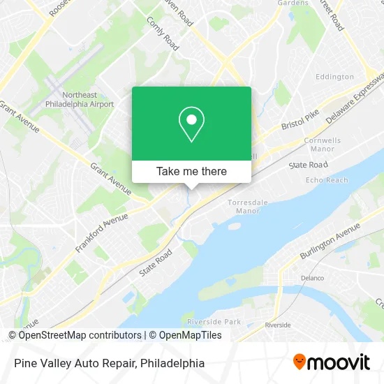 Pine Valley Auto Repair map