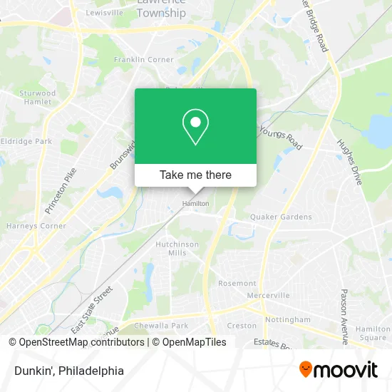 Dunkin' map