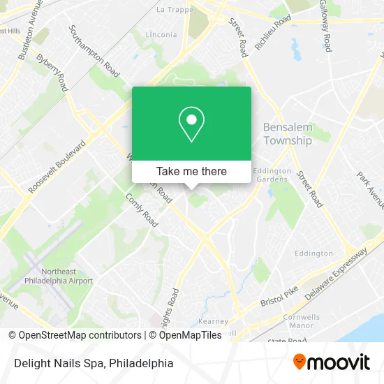 Delight Nails Spa map