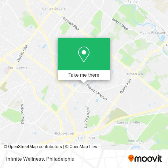 Infinite Wellness map