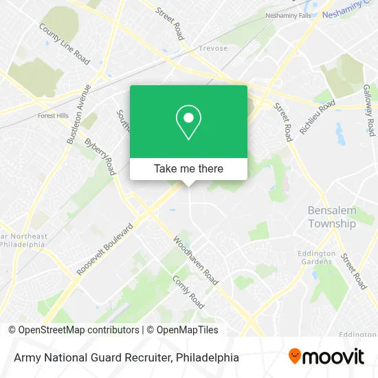 Army National Guard Recruiter map