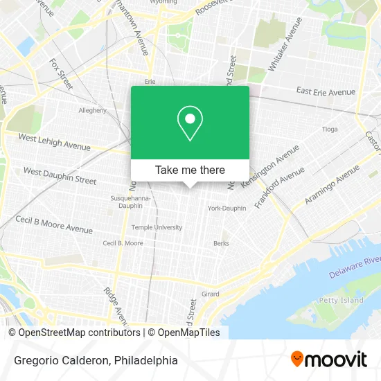 Gregorio Calderon map