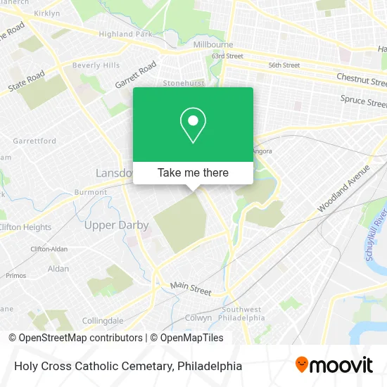 Holy Cross Catholic Cemetary map