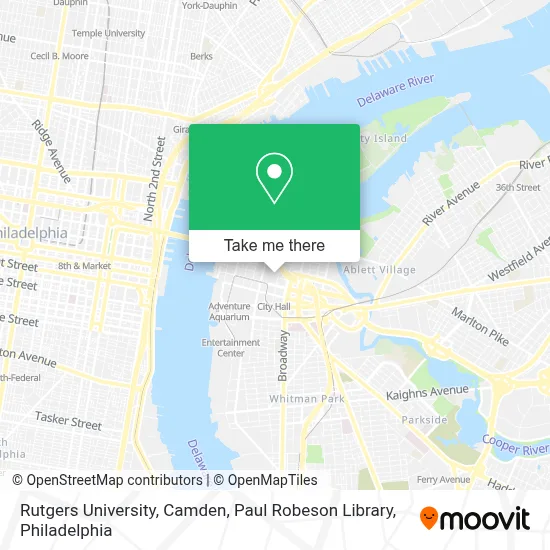 Rutgers University, Camden, Paul Robeson Library map