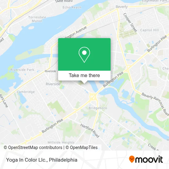 Yoga In Color Llc. map
