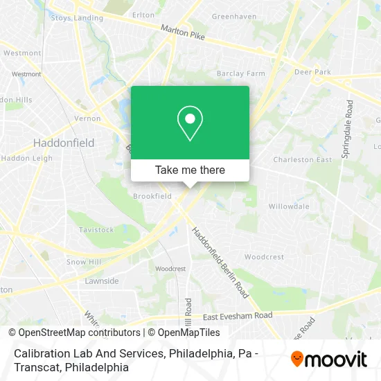 Calibration Lab And Services, ﻿Philadelphia, Pa - Transcat map