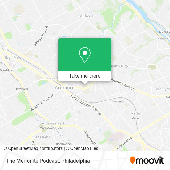 The Merionite Podcast map