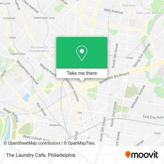 The Laundry Cafe map