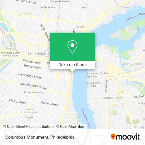 Columbus Monument map