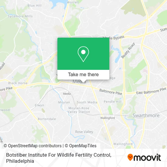 Botstiber Institute For Wildlife Fertility Control map