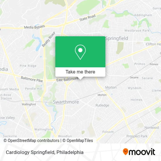 Cardiology Springfield map