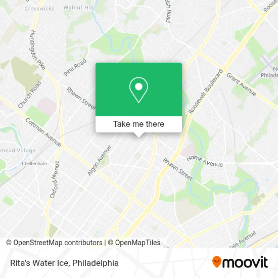 Rita's Water Ice map