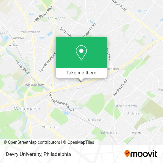 Devry University map