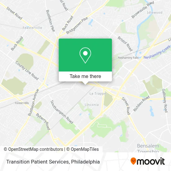 Transition Patient Services map