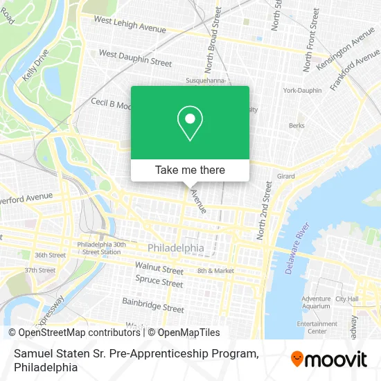 Samuel Staten Sr. Pre-Apprenticeship Program map
