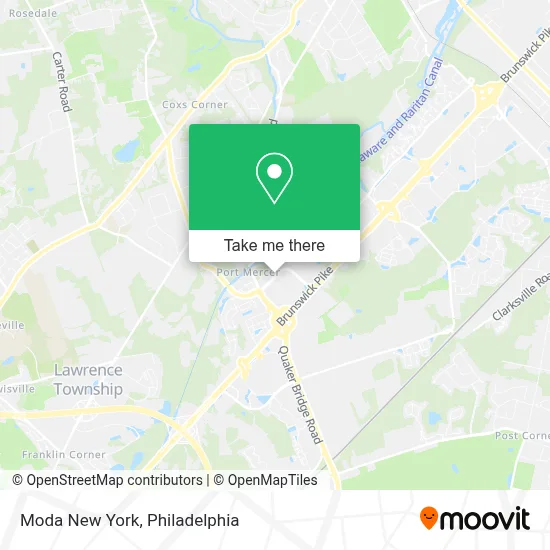 Moda New York map