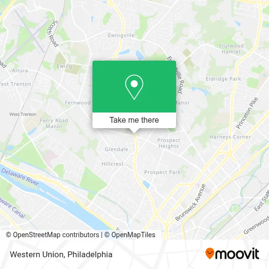 Western Union map