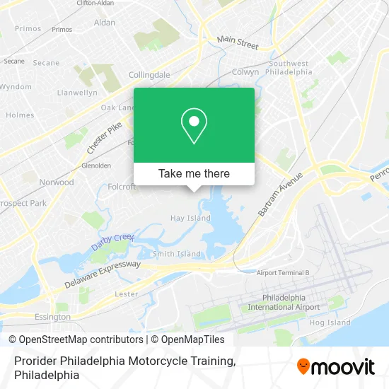Prorider Philadelphia Motorcycle Training map