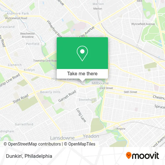 Dunkin' map