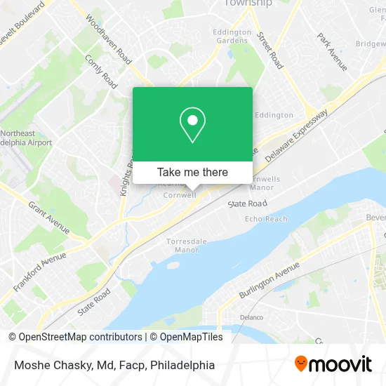 Moshe Chasky, Md, Facp map