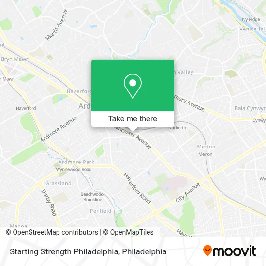 Starting Strength Philadelphia map