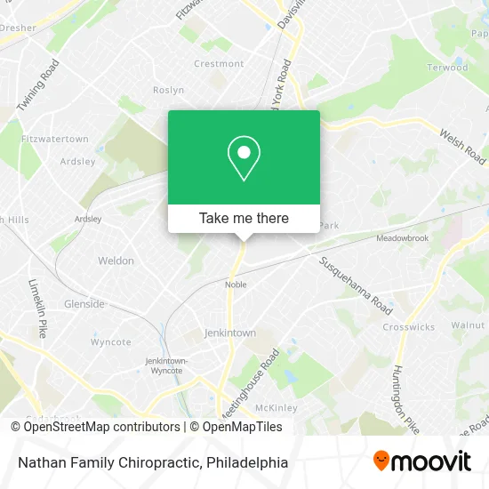 Nathan Family Chiropractic map