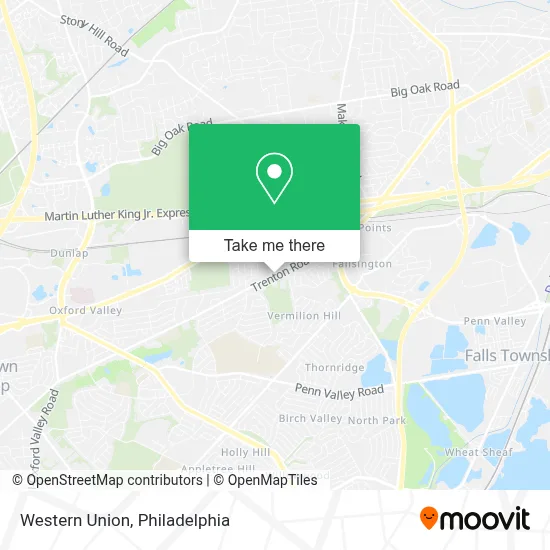 Western Union map