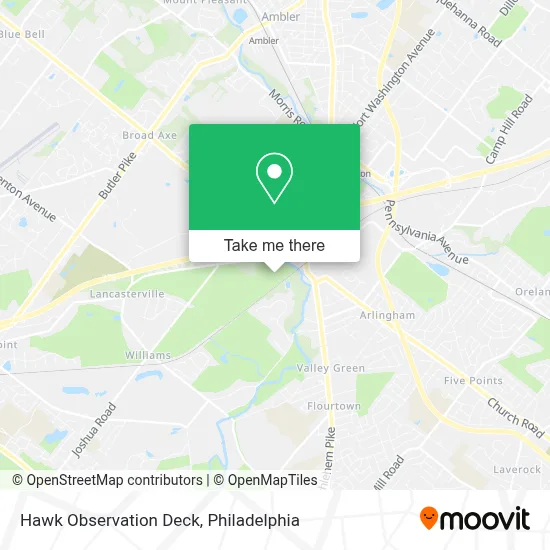 Hawk Observation Deck map