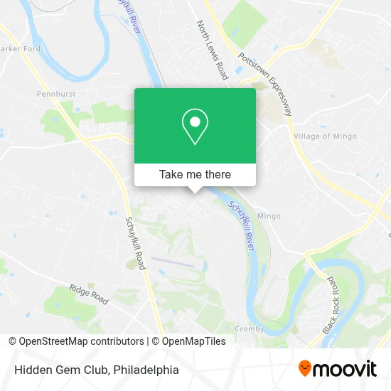 Hidden Gem Club map