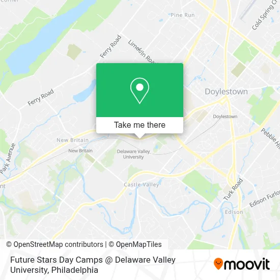Future Stars Day Camps @ Delaware Valley University map