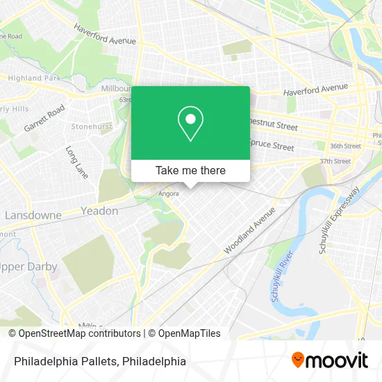 Philadelphia Pallets map