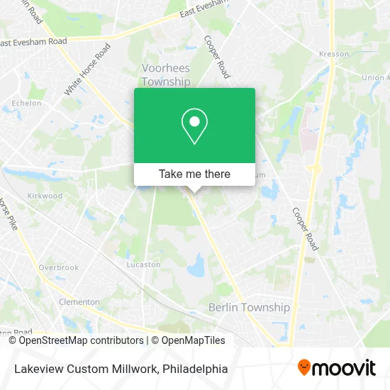 Lakeview Custom Millwork map