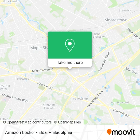 Amazon Locker - Elda map