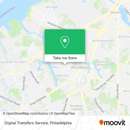 Digital Transfers Service map