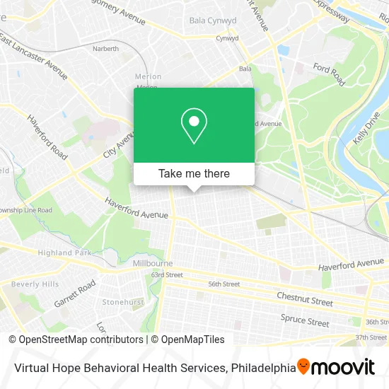 Virtual Hope Behavioral Health Services map