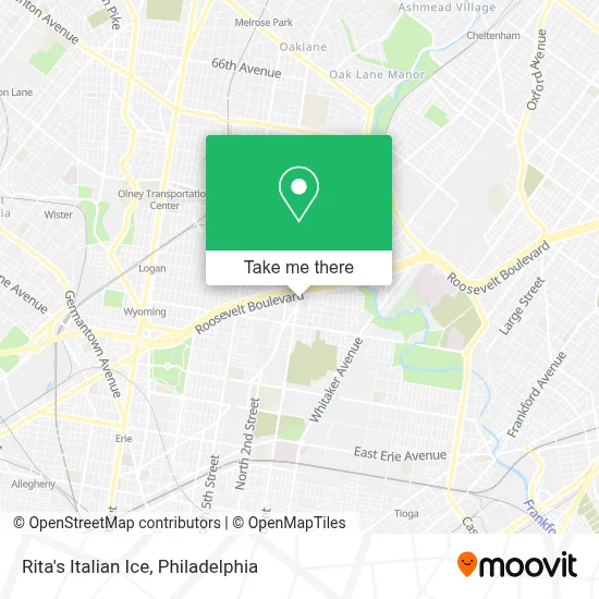 Rita's Italian Ice map