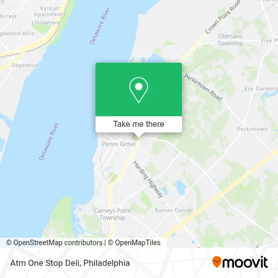 Atm One Stop Deli map