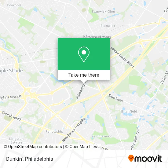 Dunkin' map