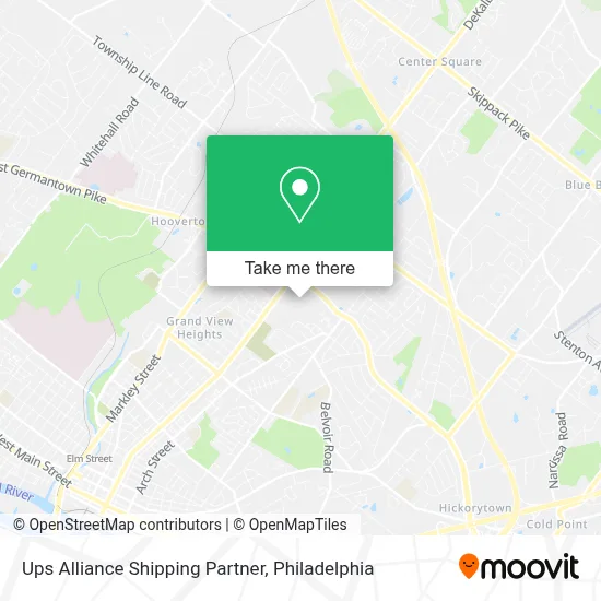 Ups Alliance Shipping Partner map