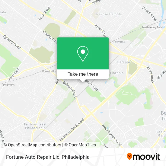 Fortune Auto Repair Llc map