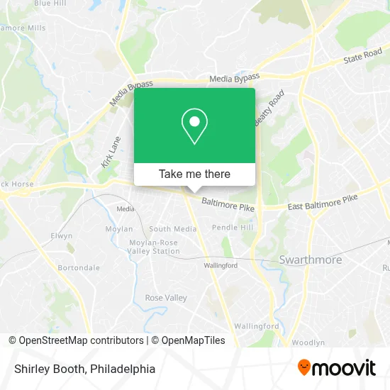 Shirley Booth map
