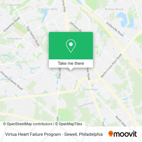 Virtua Heart Failure Program - Sewell map
