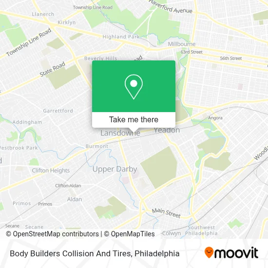 Body Builders Collision And Tires map