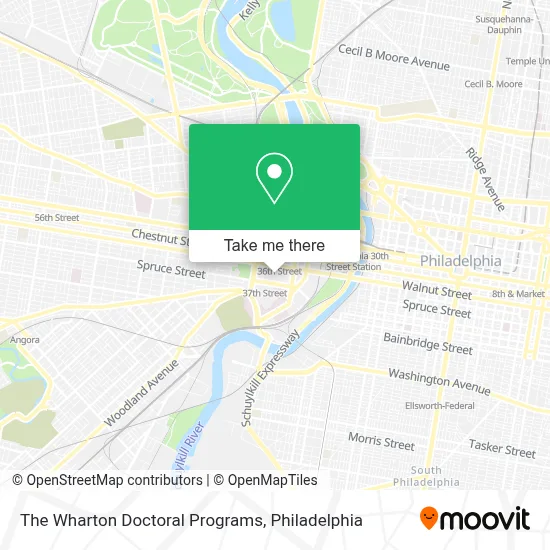 The Wharton Doctoral Programs map