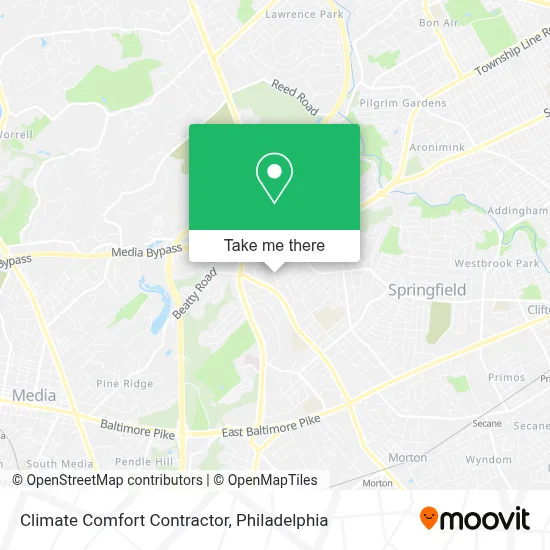 Climate Comfort Contractor map