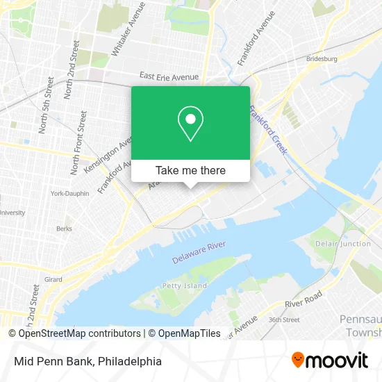 Mid Penn Bank map