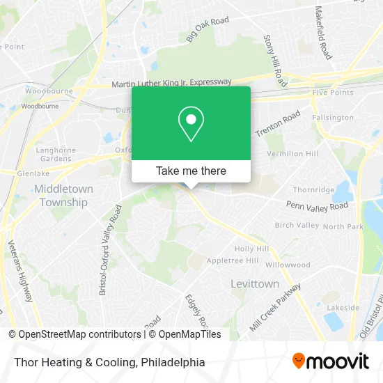 Thor Heating & Cooling map